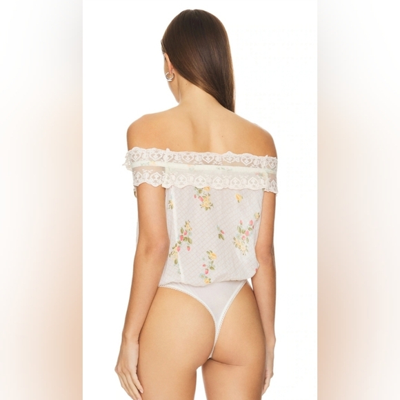 Intimately Free People  Morning Call Bodysuit in Ivory Combo - Picture 4 of 5